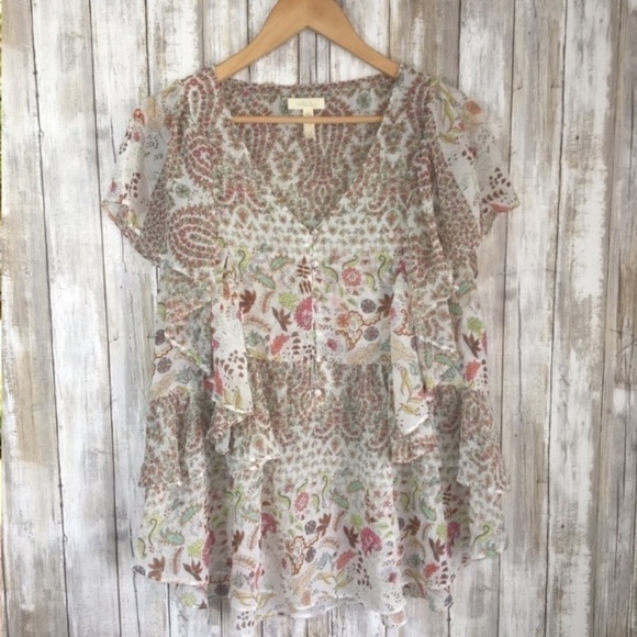 Matilda Jane Floral Fly By Layered Blouse - Picture 2 of 7